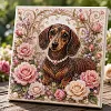 DIY Pearl Painting - Handmade Self - Adhesive Pearls - Dachshund