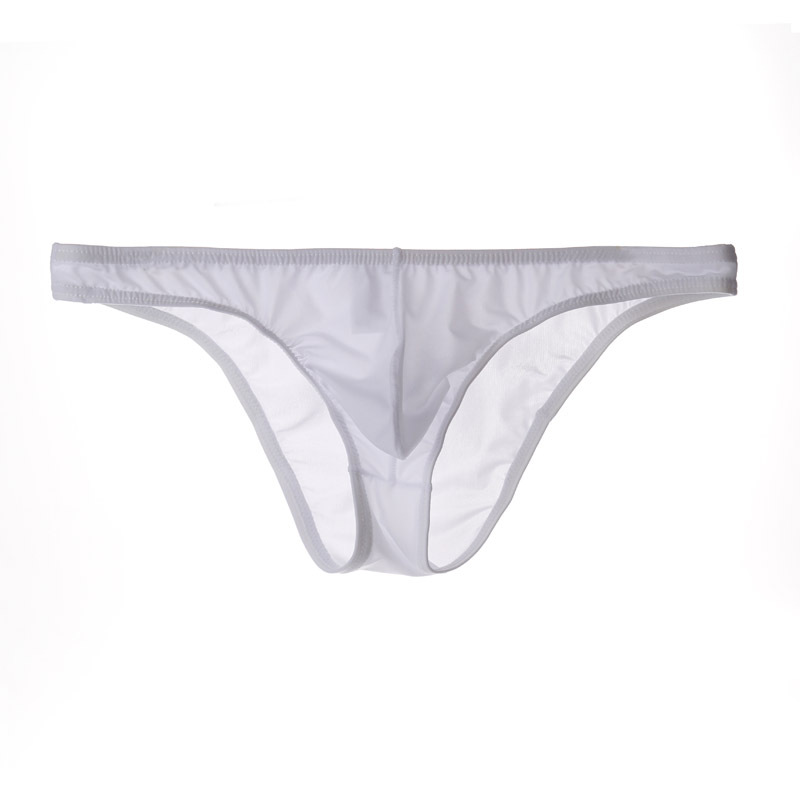 Men's Ice Silk Transparent Low-Waist Ultra-Thin Sexy Briefs