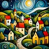 (4-Pack)House-Full Round Diamond Painting 30*30CM