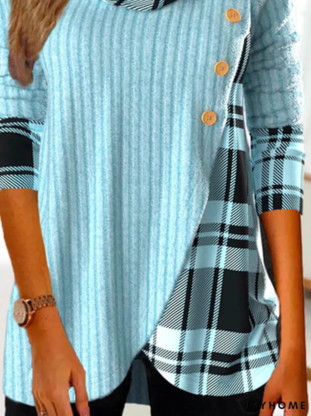 Loose Casual Plaid Top | IFYHOME