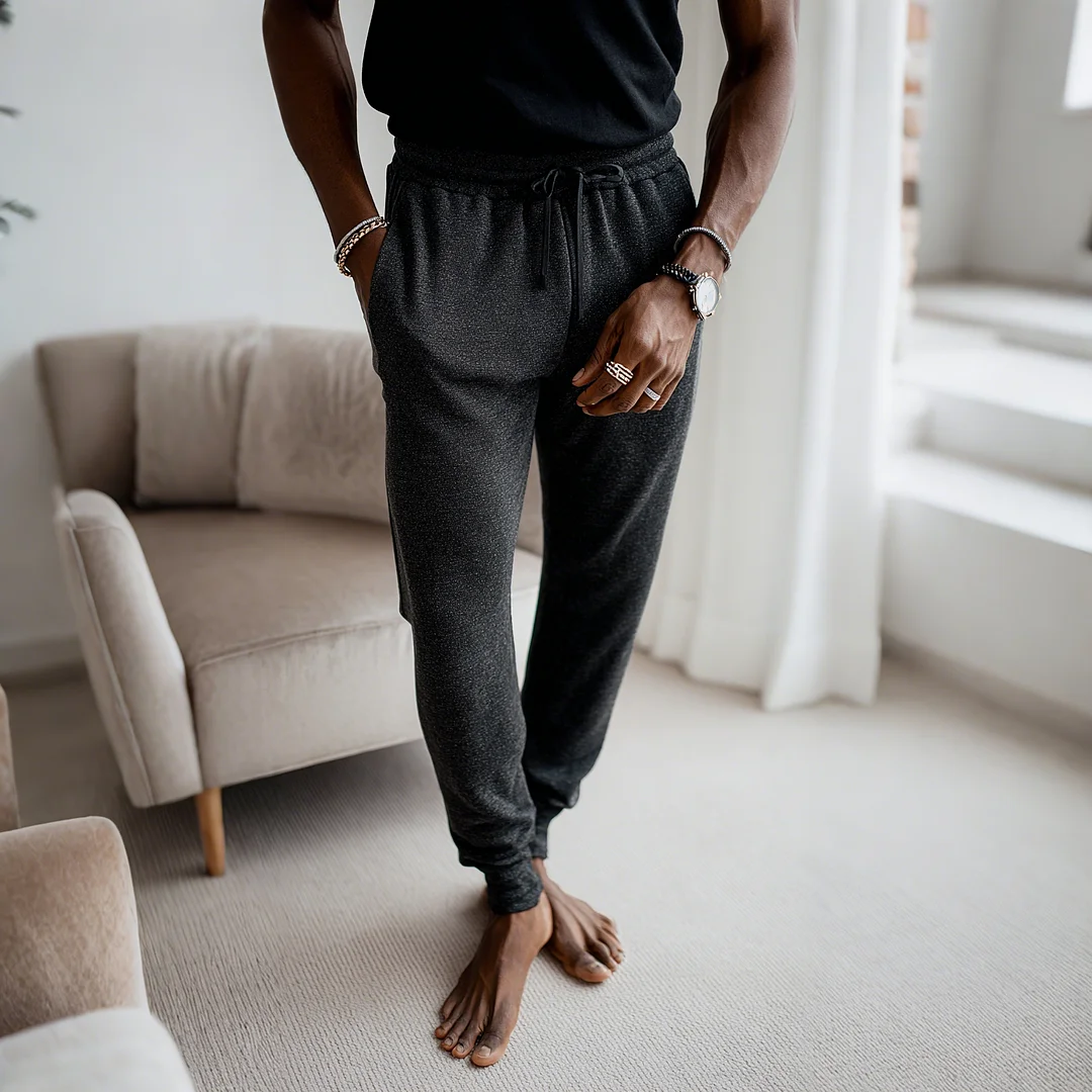 Men's Casual Loose-fitting And Comfortable Pure Cotton Slim-fit Trousers-inspireuse