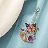 1Pc DIY Diamond Painting Lettter Keychain