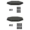 Round Sun Protection Canopy Tear  Weather  Outdoor Protector Multi Purpose Full Coverage Sunshade for Backyard Garden Lawn Patio Use