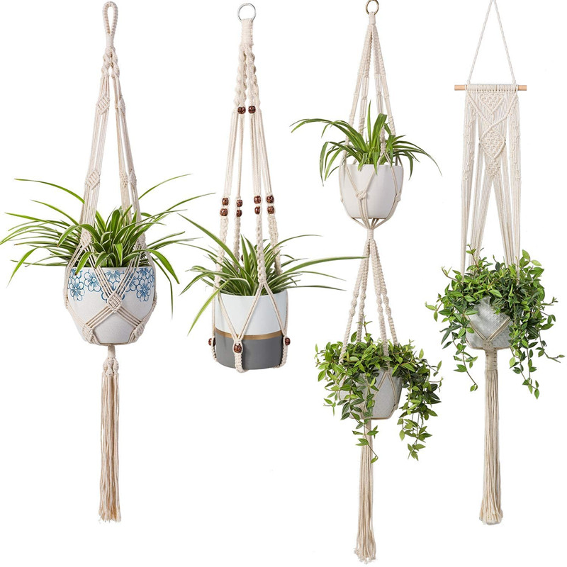 

Indoor Wall Hanging Planter Basket Macrame Plant Hanger, 501 Original