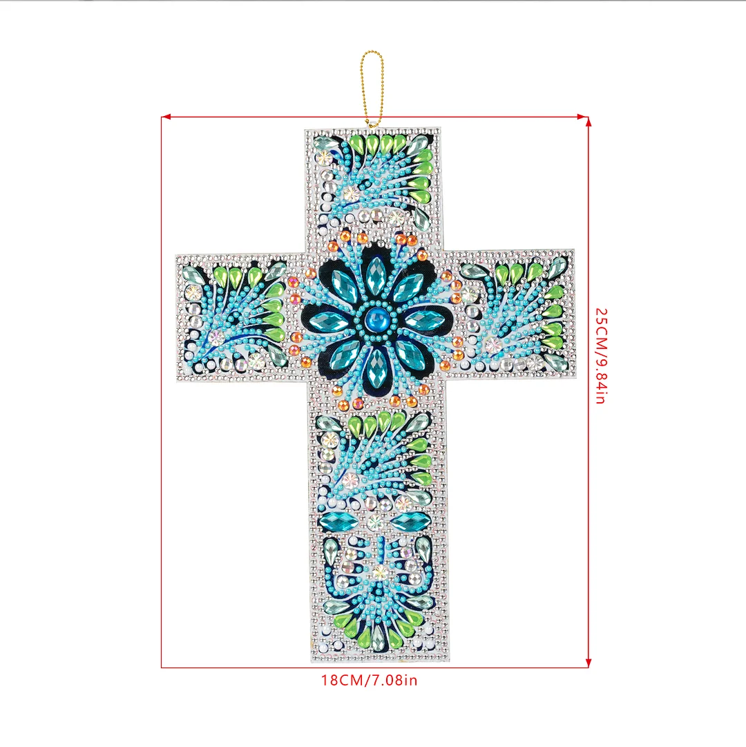 DIY Diamond Cross Home Decoration Pendant(Single Side)
