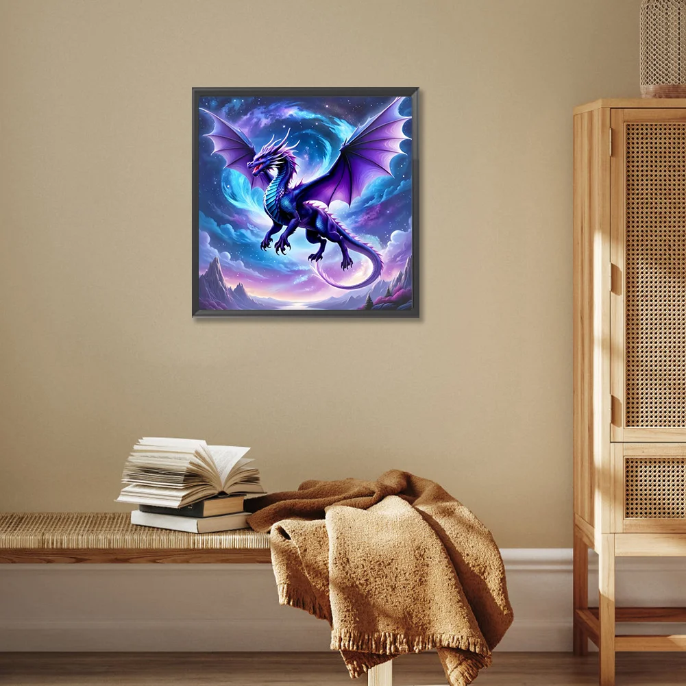 Diamond Painting - Full Round Drill - Magic Pterosaur(Canvas|30*30cm)