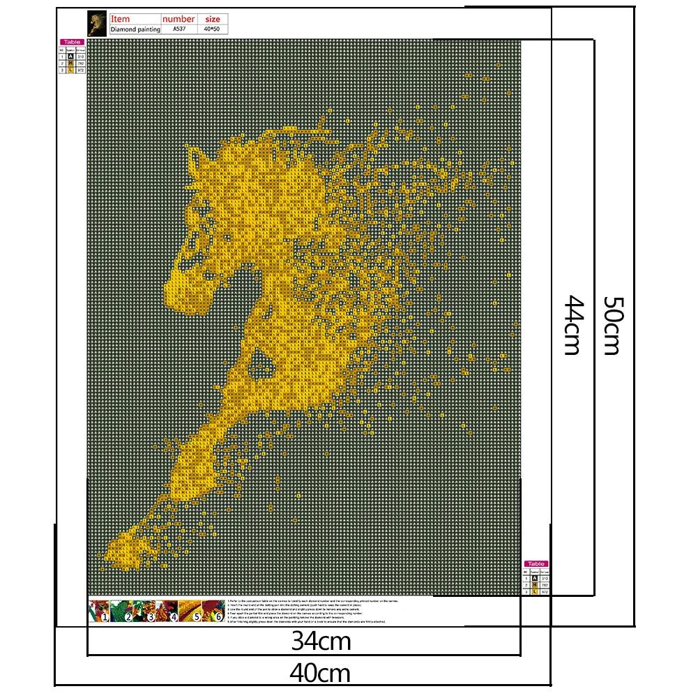 Diamond Painting - Full Round Drill - Horse(40*50cm)