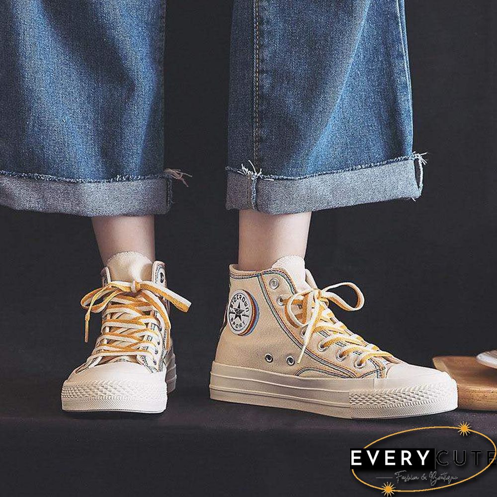 Women High-Top Canvas Shoes