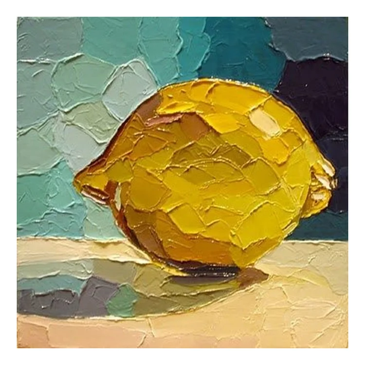 Oil Paint By Numbers - Lemon 20*20CM