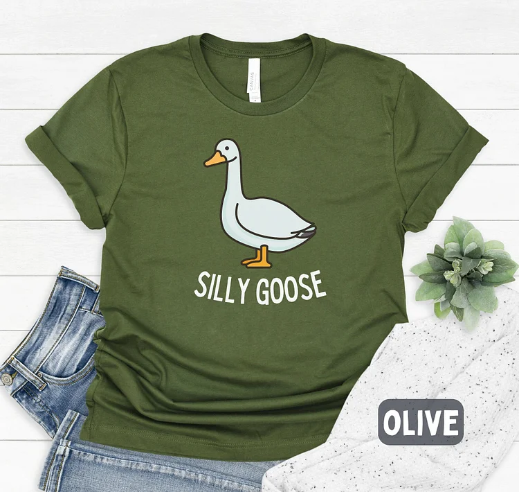 Silly Goose Shirt, Women, Men, Unisex T-Shirt socialshop
