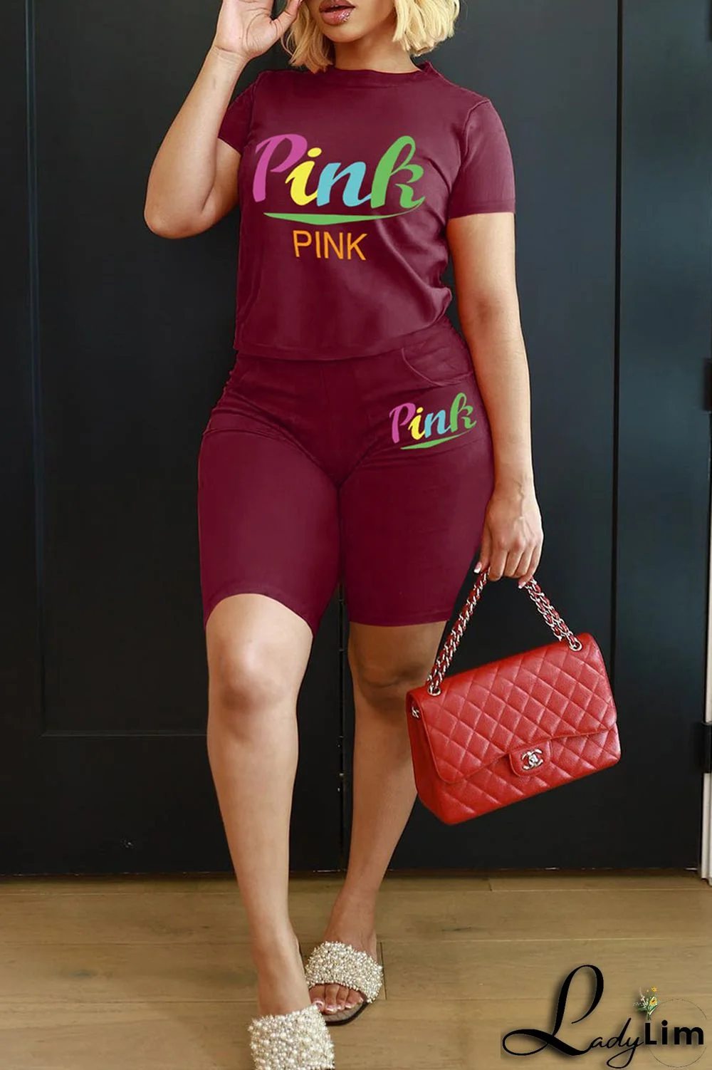 Yellow Casual Print Patchwork O Neck Short Sleeve Two Pieces