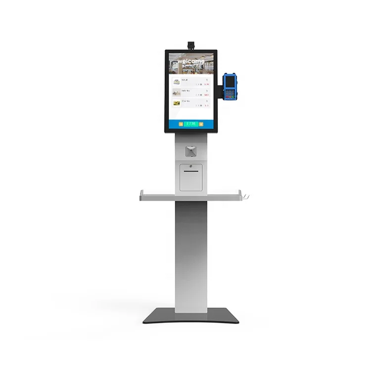 21.5 Inch RFID Touch Screen Payment Checkout Machine Terminal RFID Grocery Store RFID Supermarket Self Checkout Kiosk