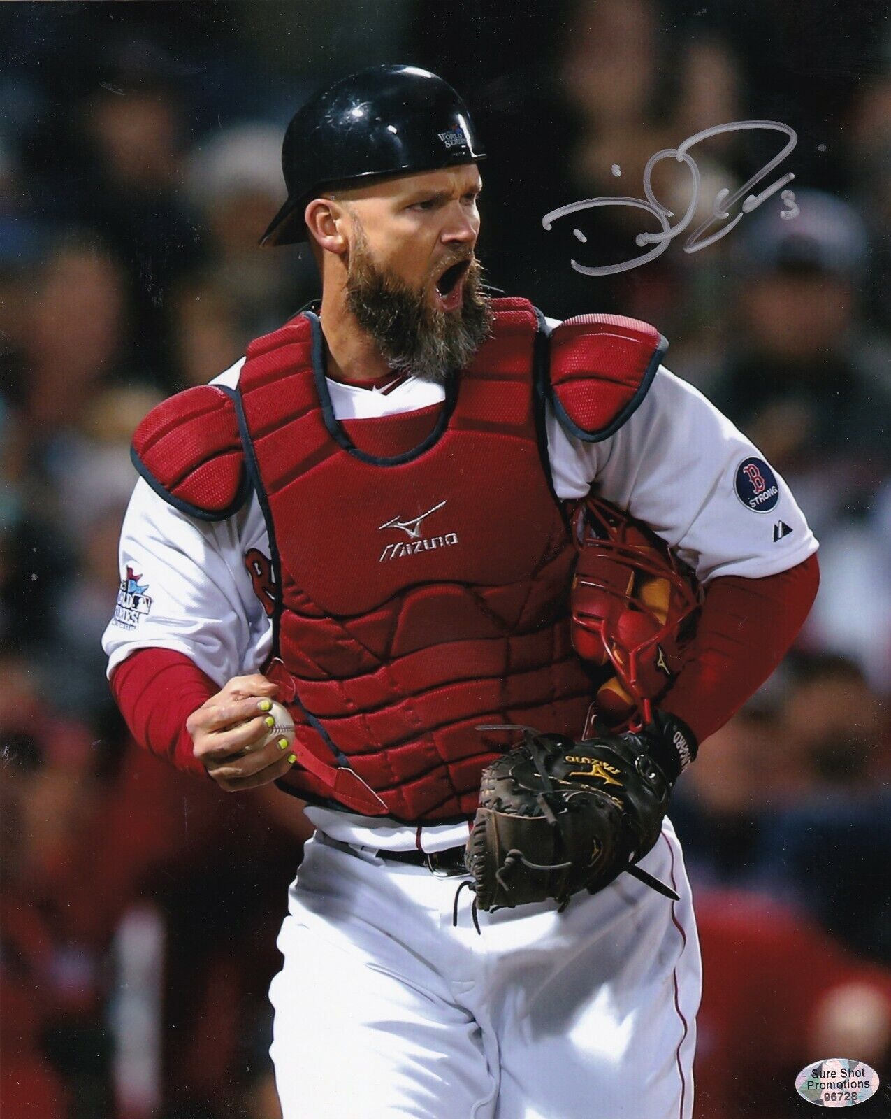 DAVID ROSS BOSTON RED SOX ACTION SIGNED 8x10