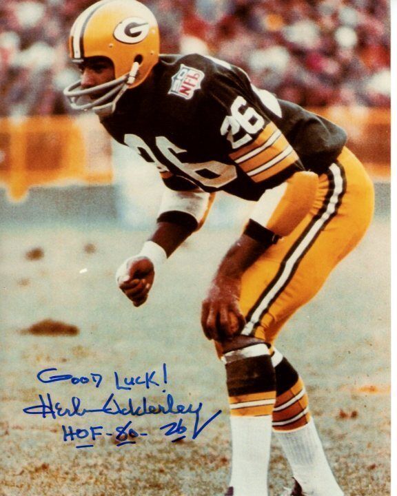 HERB ADDERLEY signed autographed NFL GREEN BAY PACKERS HOF Photo Poster painting