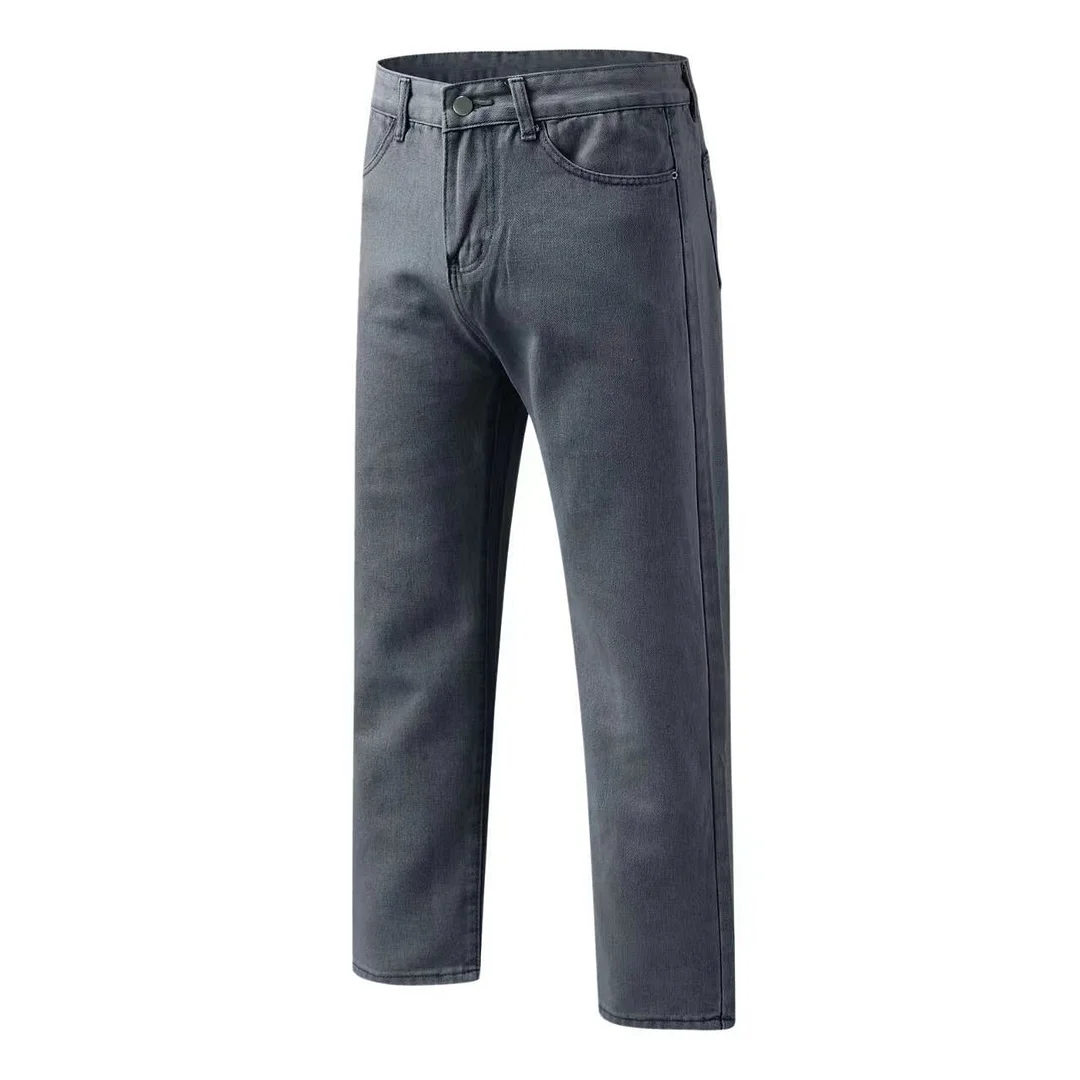 Toloer Retro Baggy Wide-Leg Jeans Show Skinny Straight Washed Jeans-Outfit Ideas