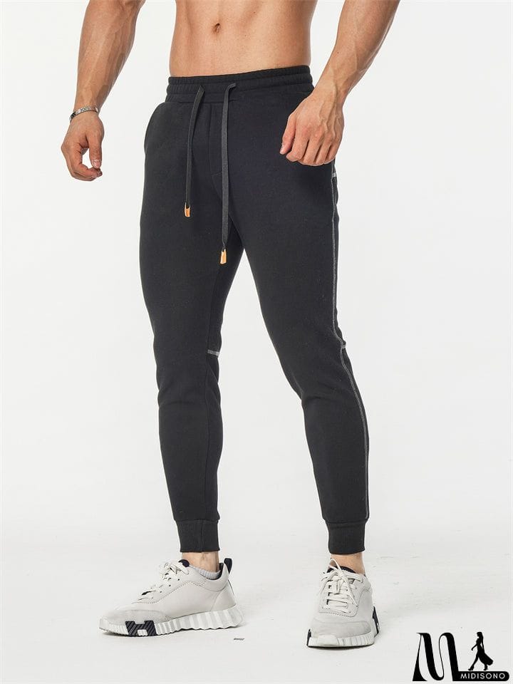 MidiSono - Male Autumn Casual Slim Fit Stretch Sweat Pants