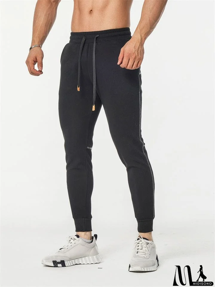 MidiSono - Male Autumn Casual Slim Fit Stretch Sweat Pants