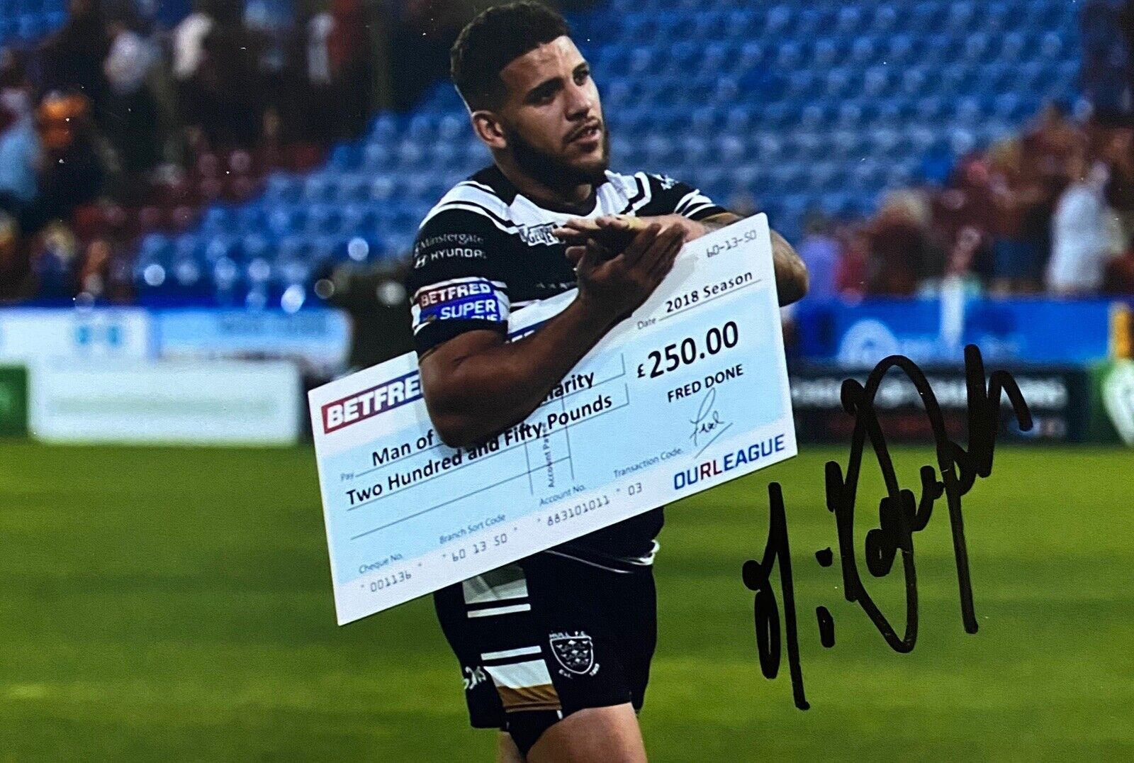 Hakim Miloudi Genuine Hand Signed 6X4 Photo Poster painting - Hull FC 2