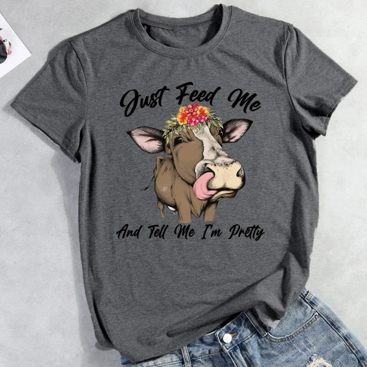 ANB -  Just Feed Me And Tell Me I m Pretty T-Shirt-05792