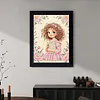 Diamond Painting-DIY Special Shaped Drill Pearl Painting Reading Girl(30x40cm)