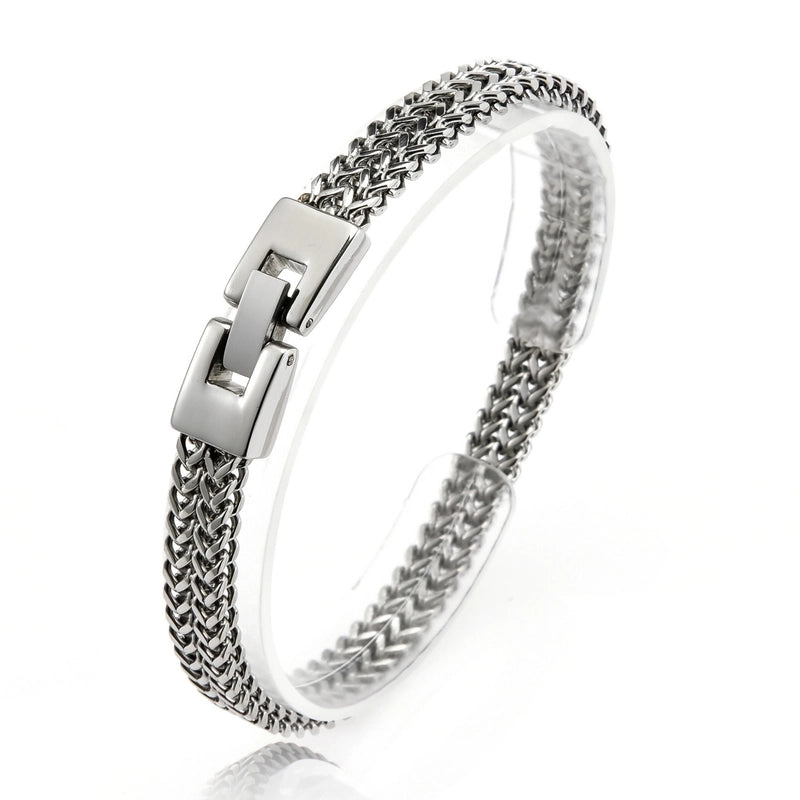 Hip-hop Geometric Titanium Steel Plating Men’s Bracelets