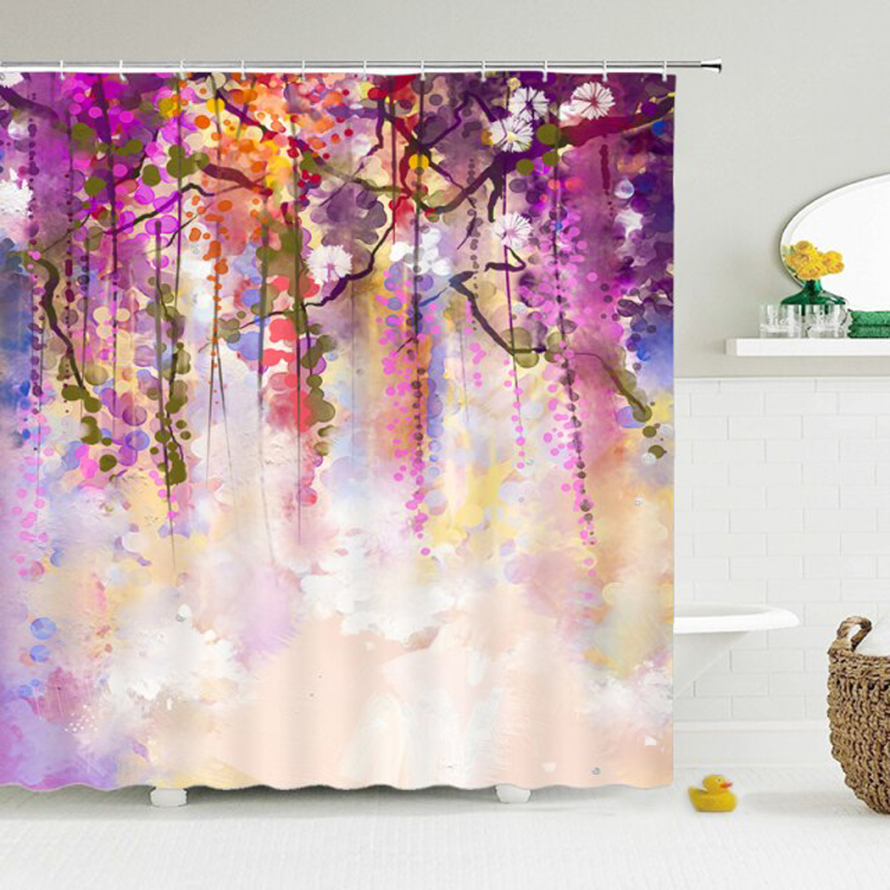 

Flower Plant - Print Shower Curtain, 180*200cm, 501 Original