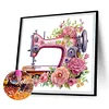 (US Only)4pcs Sewing Machine - Diamond Painting - Partial Special Shaped Drill (Canvas|30*30cm)