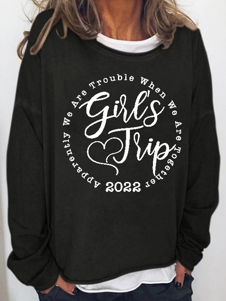 Women's Girls Trip 2022 Long Sleeve Sweatshirt