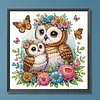 Diamond Painting-DIY Crystal Rhinestone Owl Mother