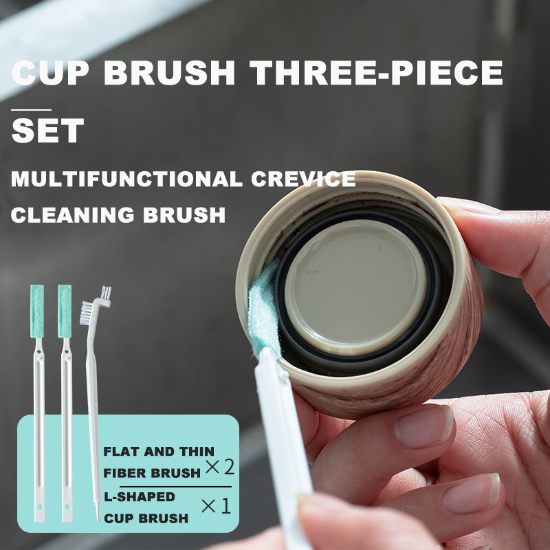 Cup cover gap cleaning brush