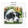 Border Collie And Chicks-11CT Stamped Cross Stitch 40*40cm/15.75*15.75in tapestrymarket