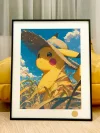 Straw Hat Pikachu Decorative Painting - Pokemon - Xingkong Studio