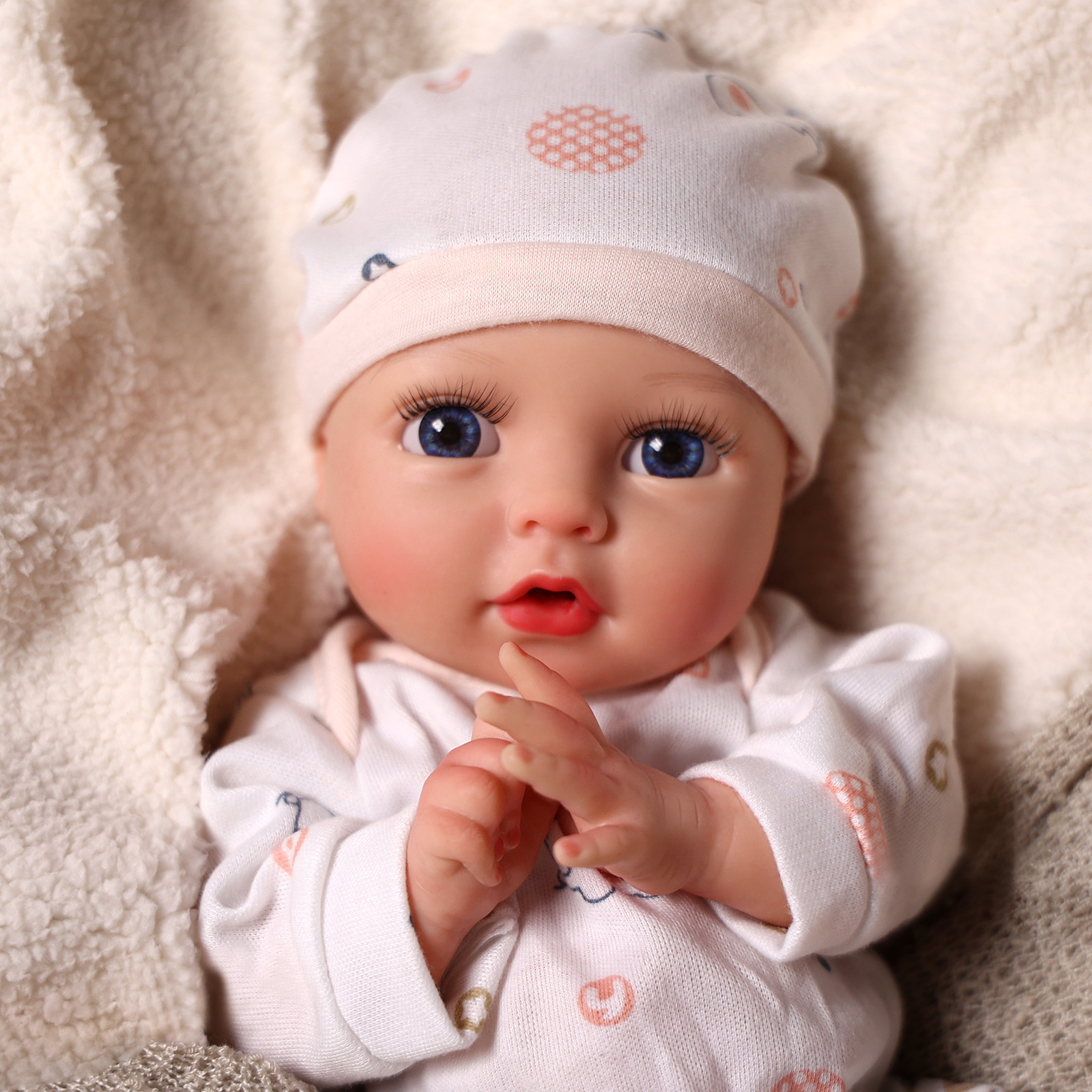 Babeside Terry 12' Realistic Silicone Smiling Baby Little Infant Boy Building Lovely Memories Boy-12 Inches