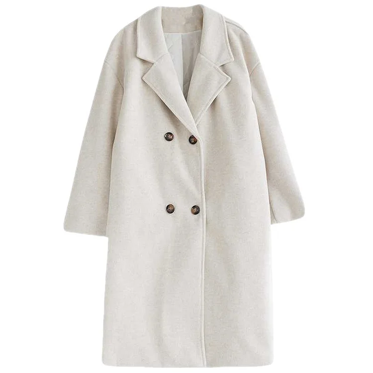Urban Style Cotton Solid Color Coat - yankia