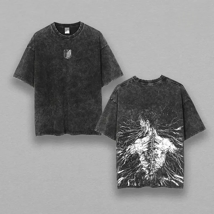 Eren Yeager Vintage Washed Tee - AOT