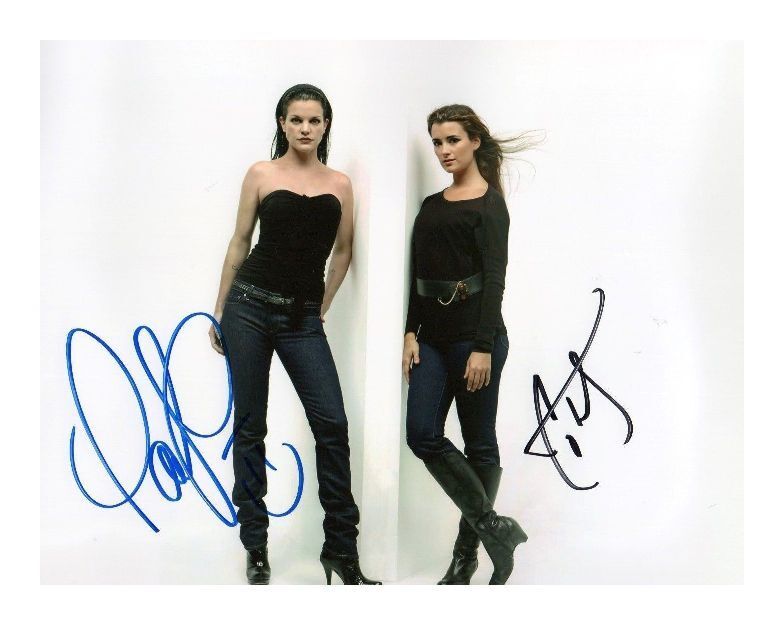 NCIS - PAULEY PERRETTE & COTE DE PABLO AUTOGRAPHED SIGNED PP POSTER Photo Poster painting PRINT