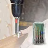 10-Piece Impact Driver Bit Set with Portable Hard Case Hex Shank Twist Drill Bit & Socket Set Impact Resistant Portable Power Tool Accessory