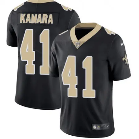 Men's  New Orleans Saints #41 Alvin Kamara Black Vapor Untouchable Limited Stitched NFL Jersey