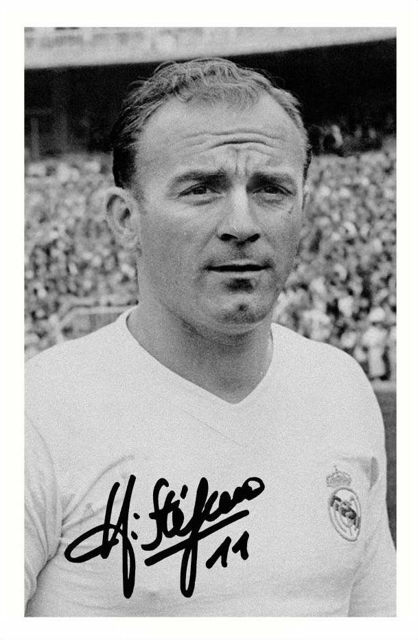 ALFREDO DI STEFANO - REAL MADRID AUTOGRAPH SIGNED Photo Poster painting POSTER PRINT