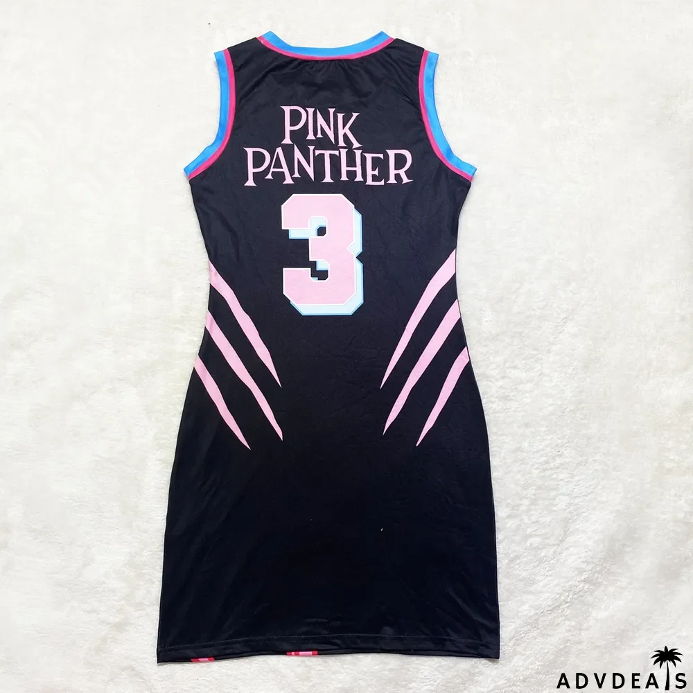 Casual Printed Sleeveless Jersey Mini Dress