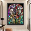 >SALE<Full Embroidery Eco-cotton Thread 11CT Printed Owl Cross Stitch Kit Artwork