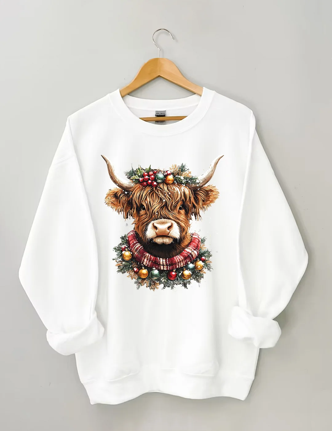 Christmas Cow Sweatshirt