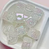 Gradient Ice Cracking Square Acrylic Beads DIY Jewelry