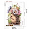 >SALE<5D DIY Partial Special Shaped Drill Diamond Painting Hedgehogs Kit Decor 30x40cm