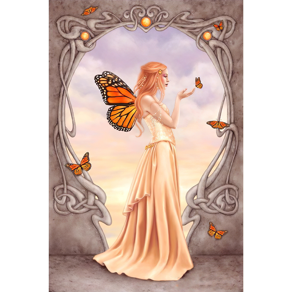 

Butterfly Angel - Round Drill Diamond Painting - 30*45CM, 501 Original