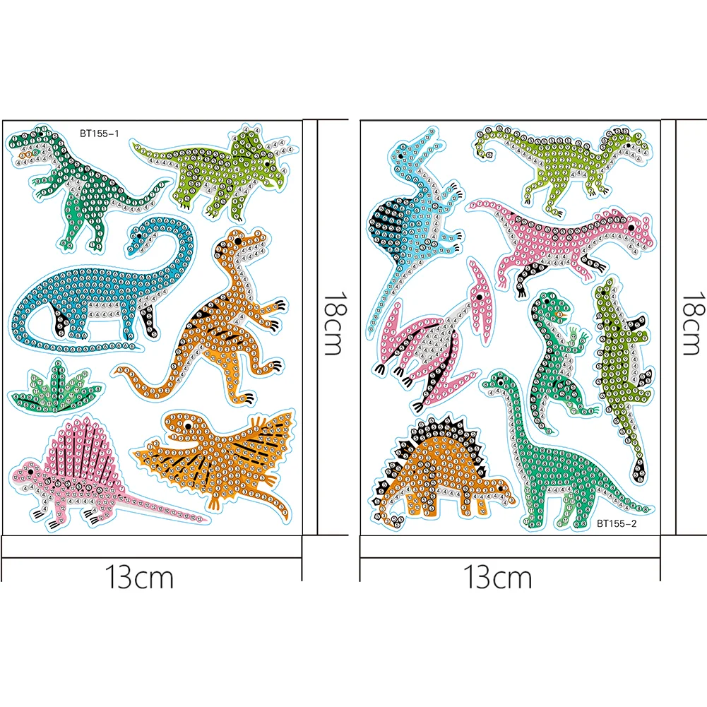 Diamonds Painting Sticker DIY Cartoon Animals Paster Home Decor