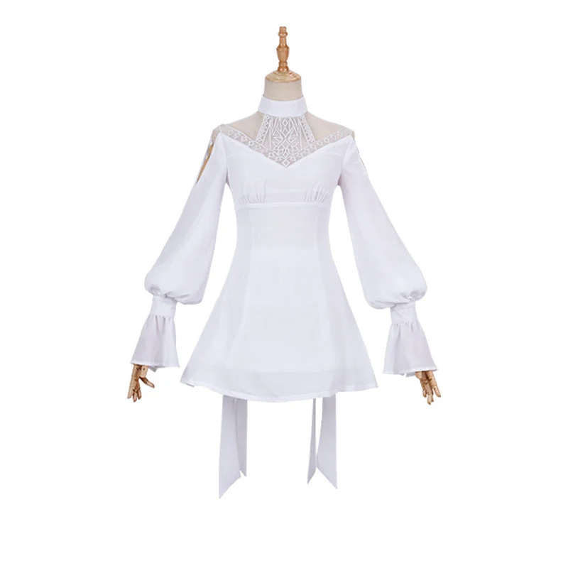 Final Fantasy FFXIV Minfilia Cosplay White Dress Halloween-elleschic