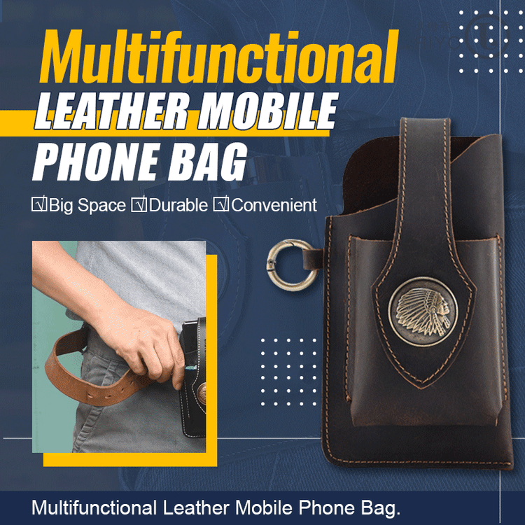 （Buy 2 Free Shipping）Multifunctional Leather Mobile Phone Bag