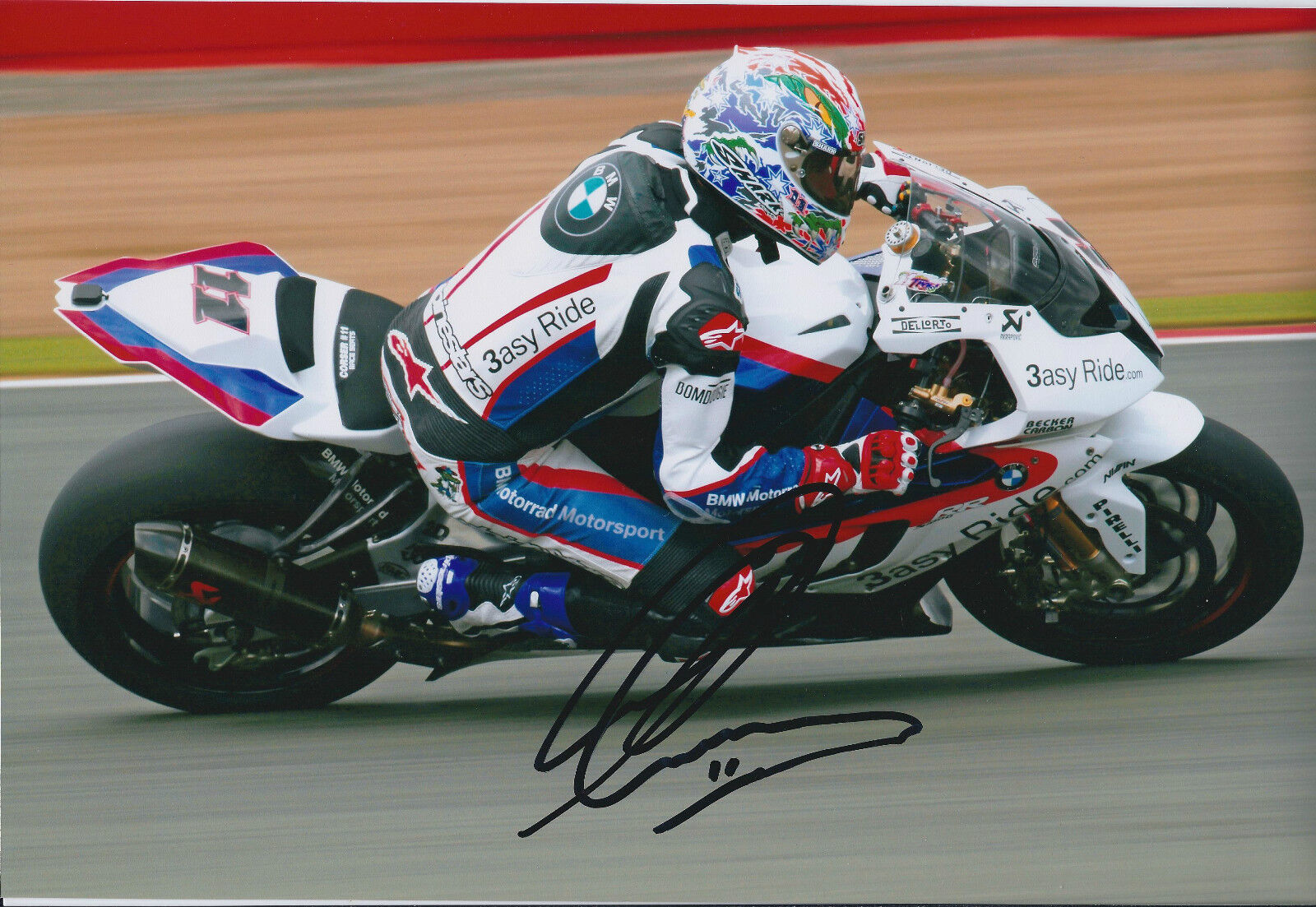 Troy Corser BMW SIGNED Autograph 12x8 Photo Poster painting AFTAL COA WSB In Person Authentic