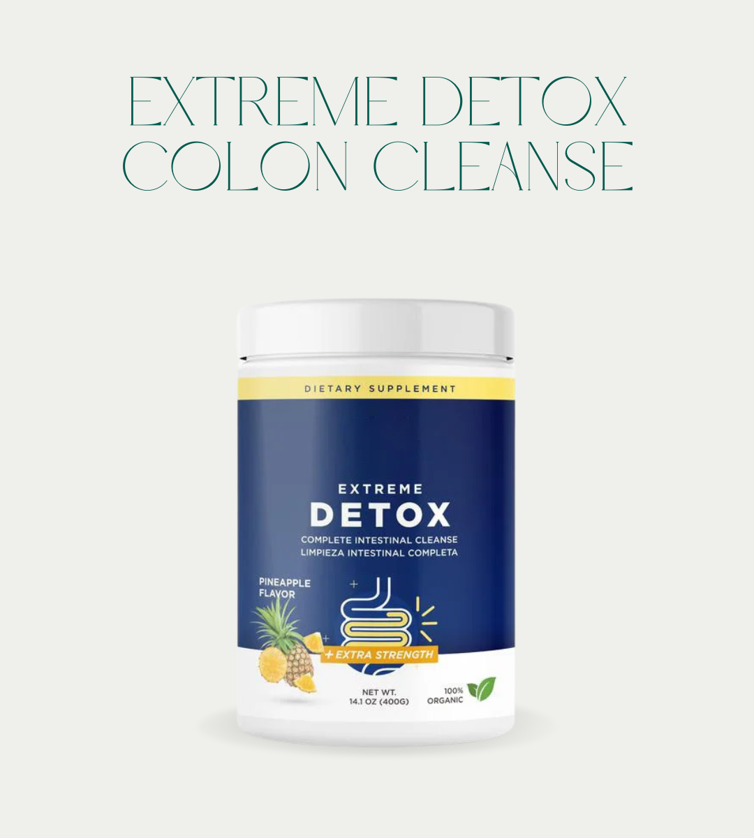 Extreme Detox Colon Cleanse (14.1 oz - Pineapple Flavor)